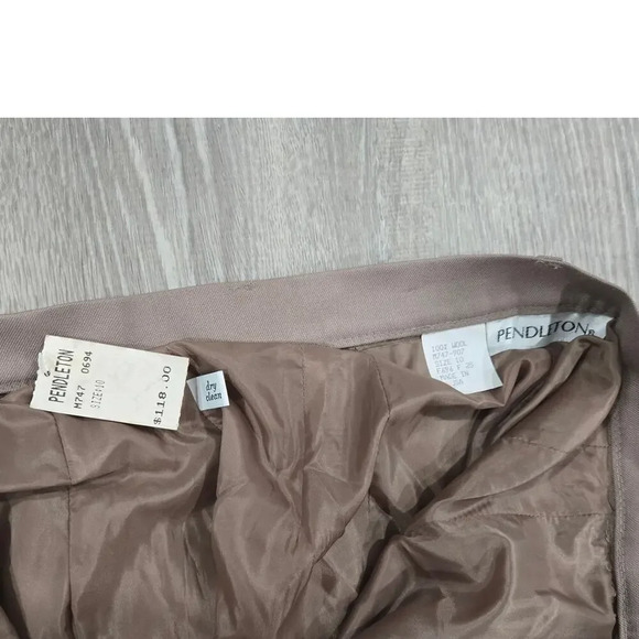 NWT Pendleton Wool Pleated Pants size M - Picture 5 of 9